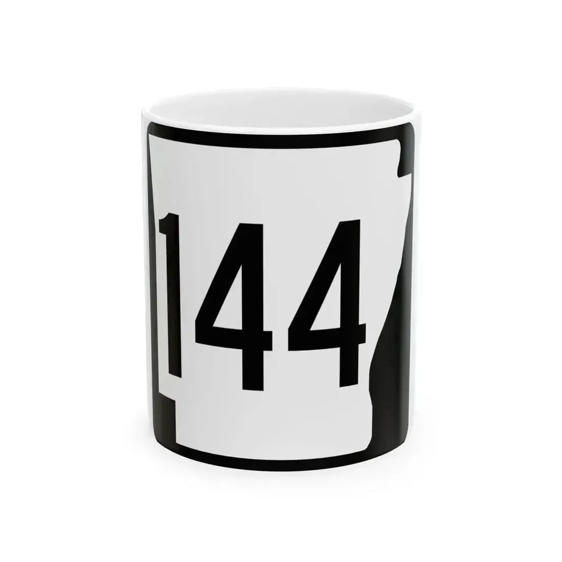 Arkansas 144 1970 (Arkansas) (Road Sign) White Coffee Mug 11oz - Go Mug Yourself