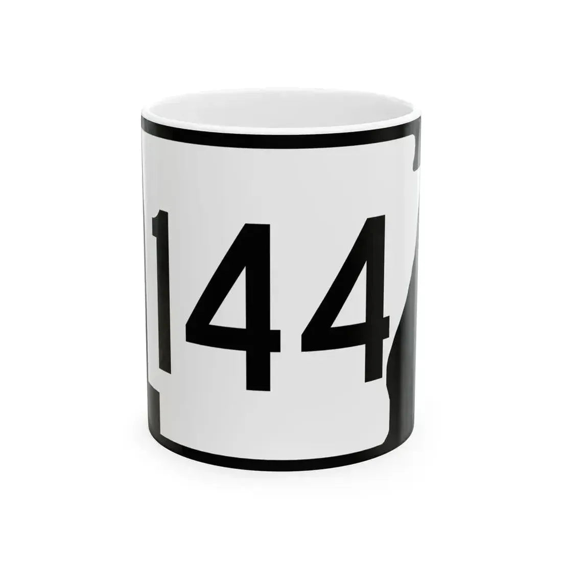 Arkansas 144 (Arkansas) (Road Sign) White Coffee Mug 11oz - Go Mug Yourself