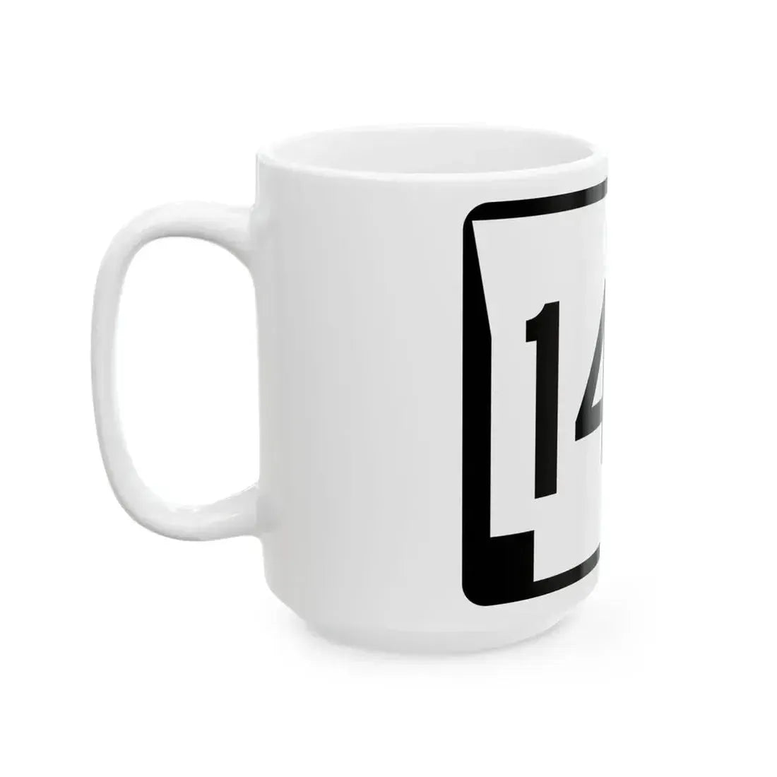 Arkansas 145 (Arkansas) (Road Sign) White Coffee Mug - Go Mug Yourself