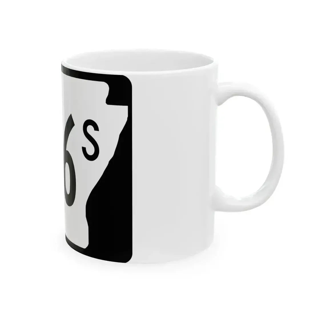 Arkansas 146S (Arkansas) (Road Sign) White Coffee Mug - Go Mug Yourself