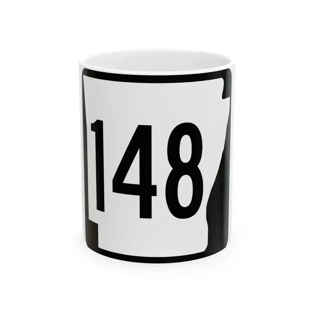 Arkansas 148 1970 (Arkansas) (Road Sign) White Coffee Mug 11oz - Go Mug Yourself