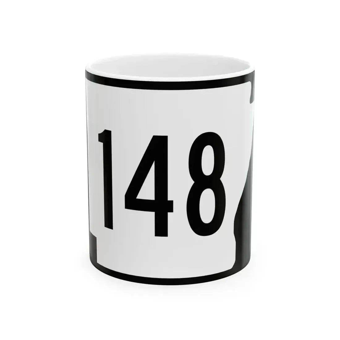 Arkansas 148 (Arkansas) (Road Sign) White Coffee Mug 11oz - Go Mug Yourself
