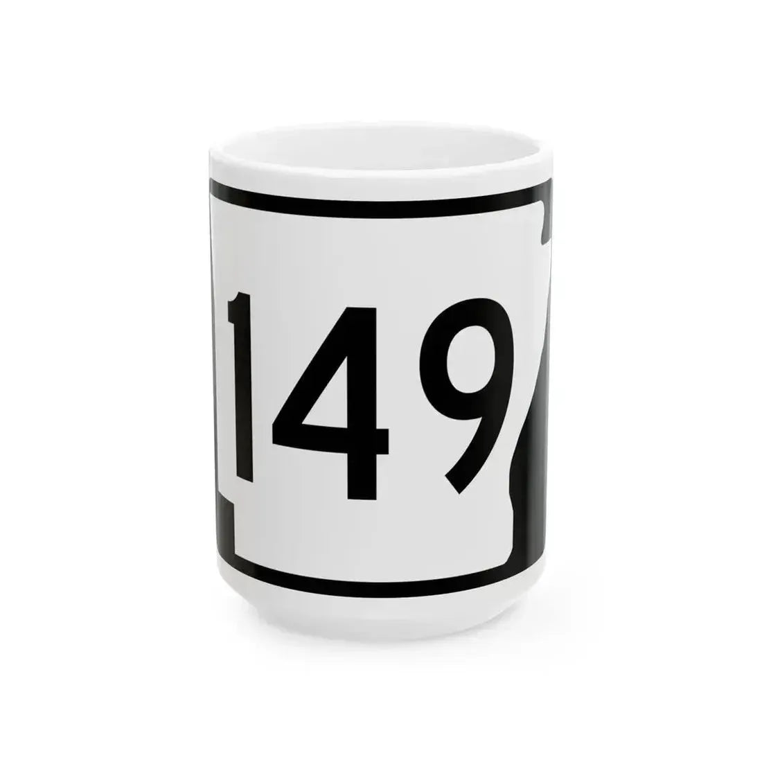 Arkansas 149 (Arkansas) (Road Sign) White Coffee Mug 15oz - Go Mug Yourself