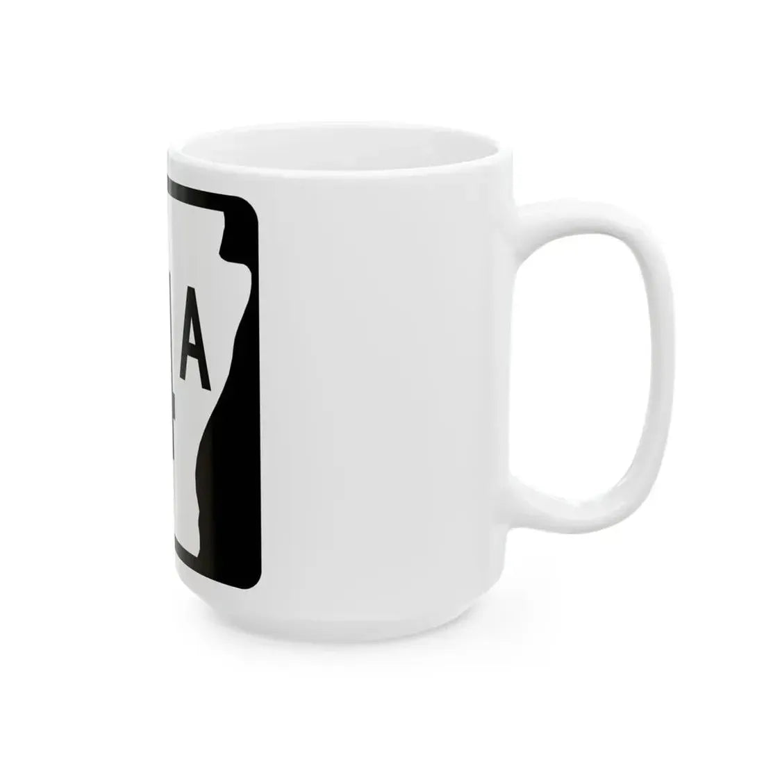 Arkansas 14A (Arkansas) (Road Sign) White Coffee Mug - Go Mug Yourself