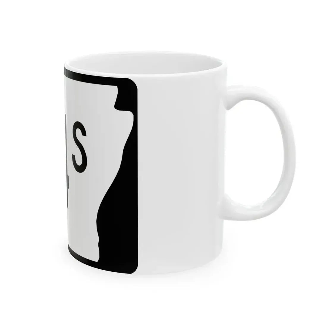 Arkansas 14S (Arkansas) (Road Sign) White Coffee Mug - Go Mug Yourself