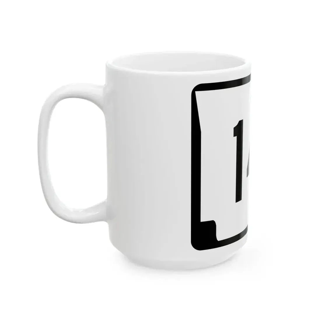 Arkansas 14S (Arkansas) (Road Sign) White Coffee Mug - Go Mug Yourself