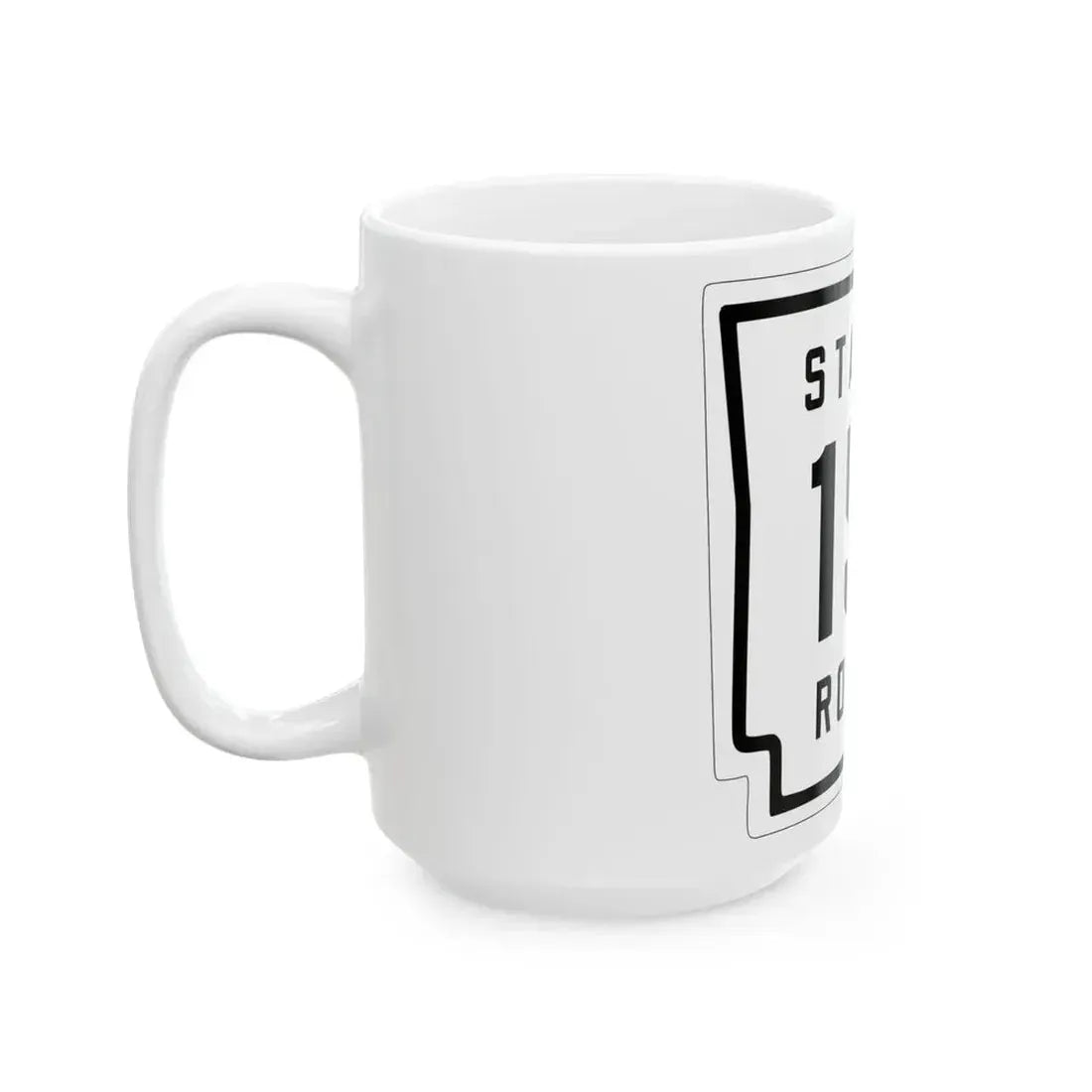 Arkansas 15 1926 (Arkansas) (Road Sign) White Coffee Mug - Go Mug Yourself