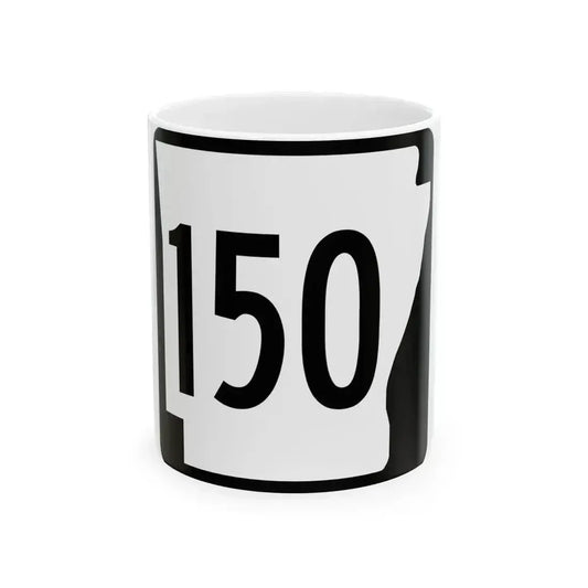 Arkansas 150 1970 (Arkansas) (Road Sign) White Coffee Mug 11oz - Go Mug Yourself