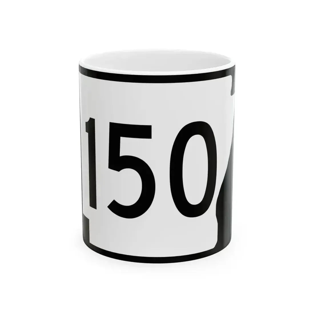 Arkansas 150 (Arkansas) (Road Sign) White Coffee Mug 11oz - Go Mug Yourself