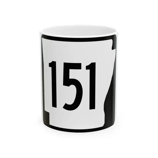 Arkansas 151 1970 (Arkansas) (Road Sign) White Coffee Mug 11oz - Go Mug Yourself