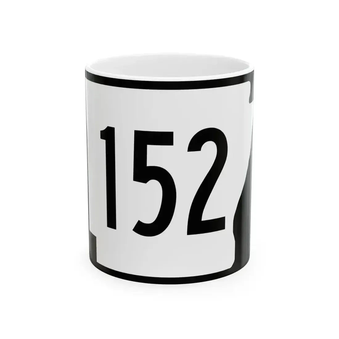 Arkansas 152 (Arkansas) (Road Sign) White Coffee Mug 11oz - Go Mug Yourself