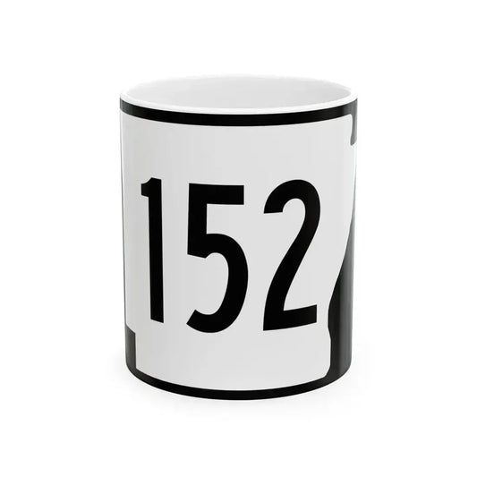Arkansas 152 (Arkansas) (Road Sign) White Coffee Mug 11oz - Go Mug Yourself