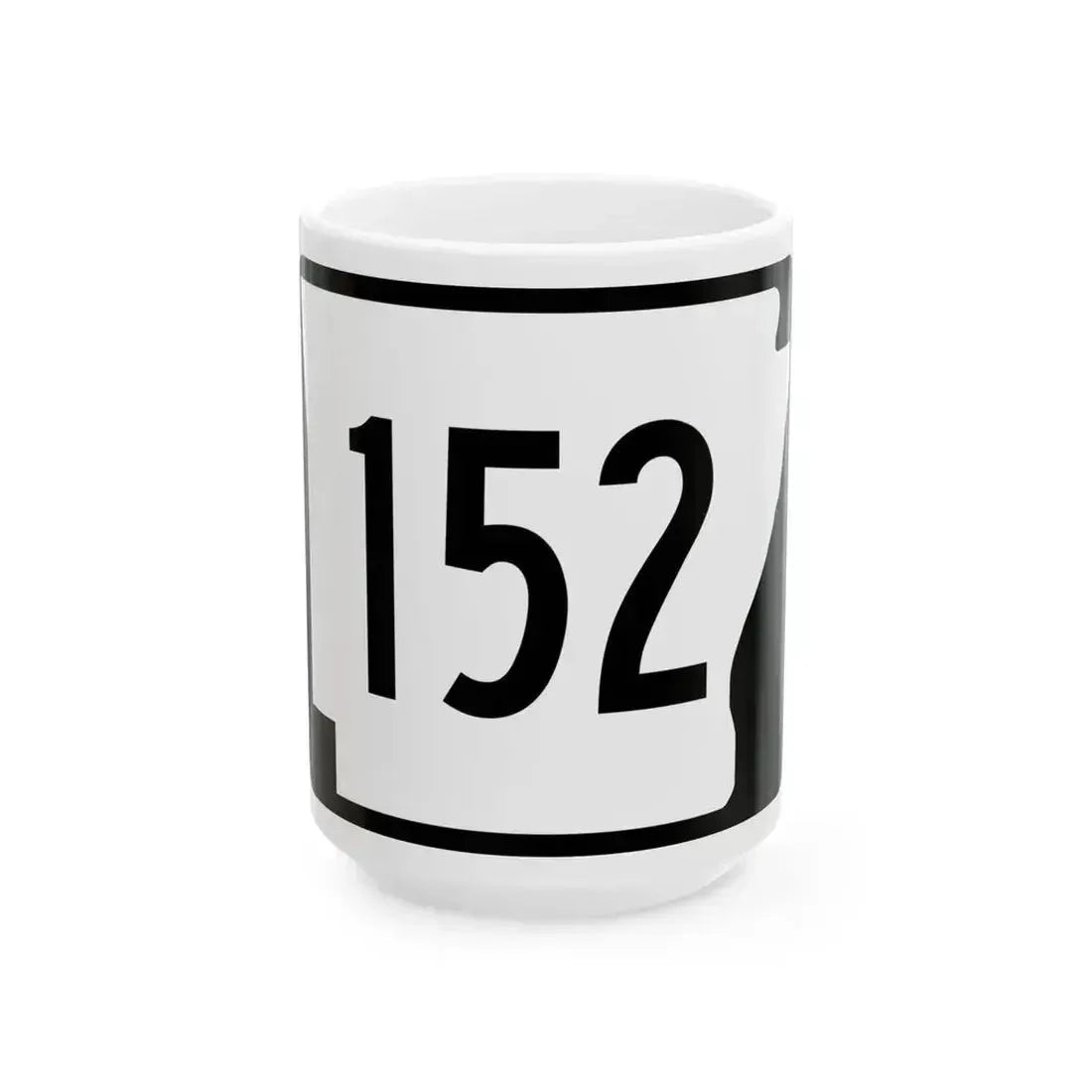 Arkansas 152 (Arkansas) (Road Sign) White Coffee Mug 15oz - Go Mug Yourself