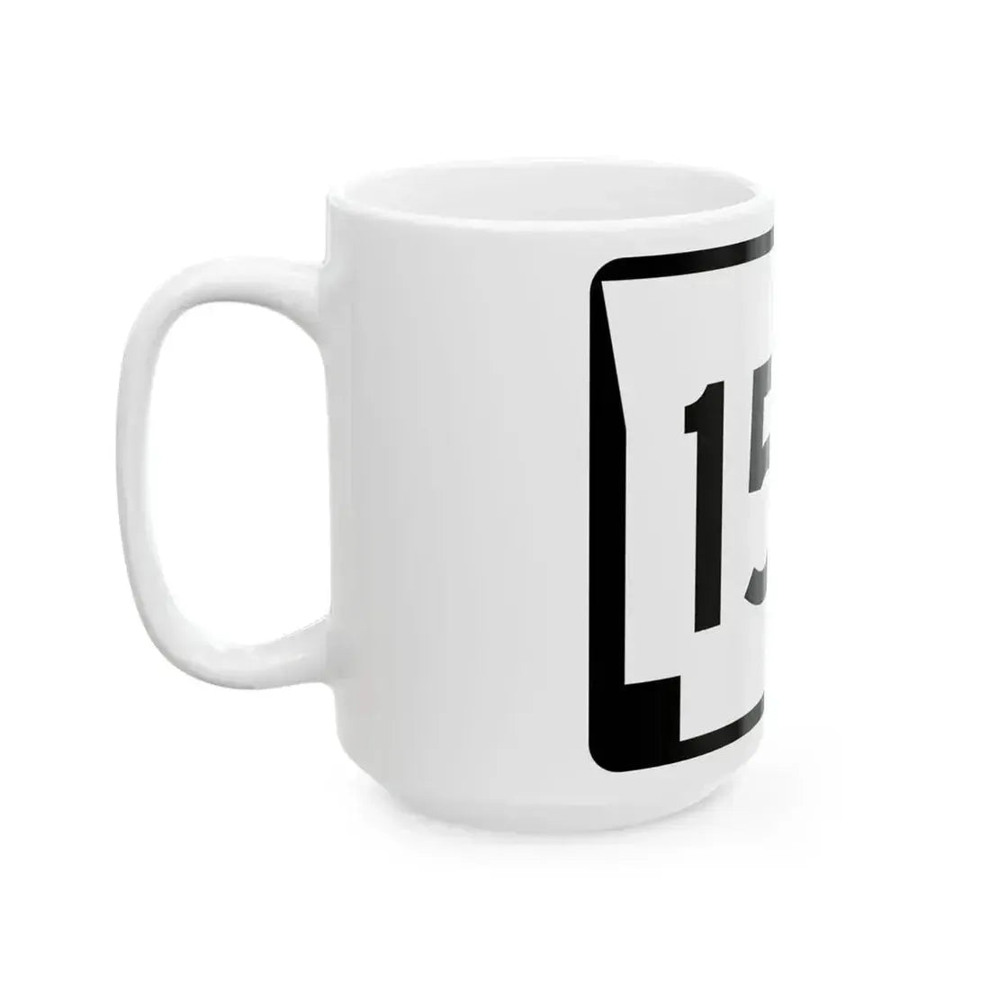 Arkansas 155 (Arkansas) (Road Sign) White Coffee Mug - Go Mug Yourself
