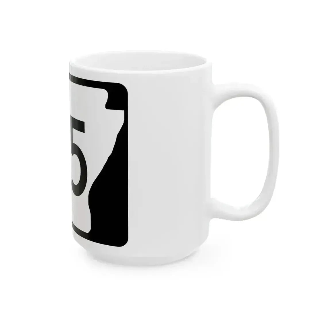 Arkansas 155 (Arkansas) (Road Sign) White Coffee Mug - Go Mug Yourself