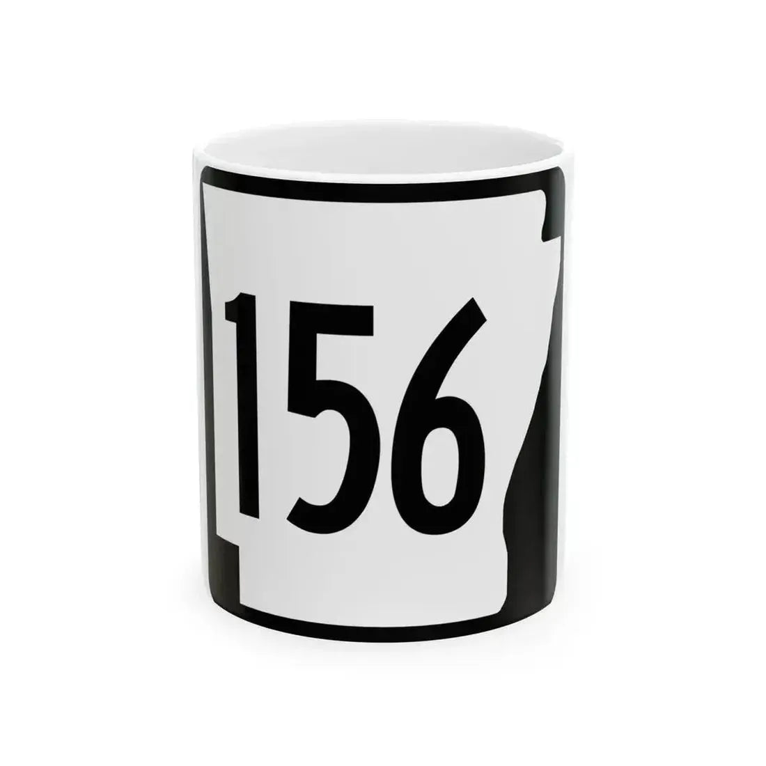 Arkansas 156 1970 (Arkansas) (Road Sign) White Coffee Mug - Go Mug Yourself