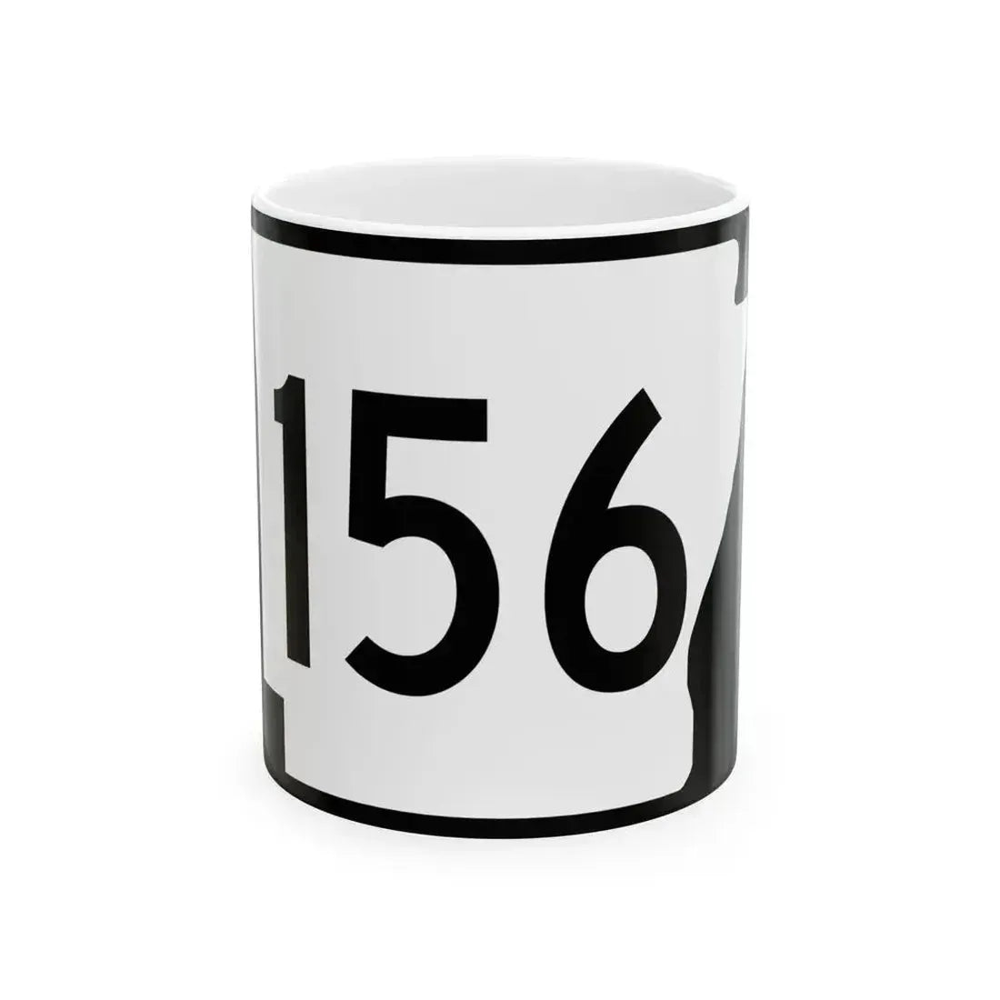 Arkansas 156 (Arkansas) (Road Sign) White Coffee Mug 11oz - Go Mug Yourself