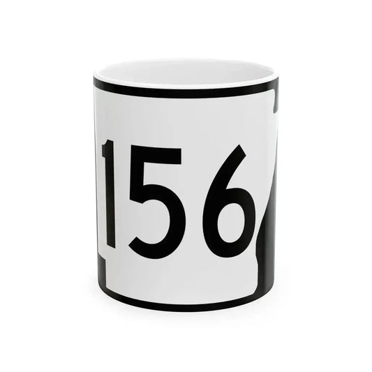 Arkansas 156 (Arkansas) (Road Sign) White Coffee Mug 11oz - Go Mug Yourself