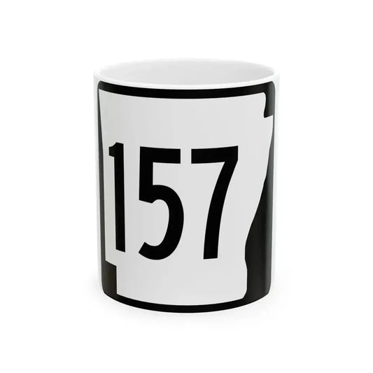 Arkansas 157 1970 (Arkansas) (Road Sign) White Coffee Mug 11oz - Go Mug Yourself