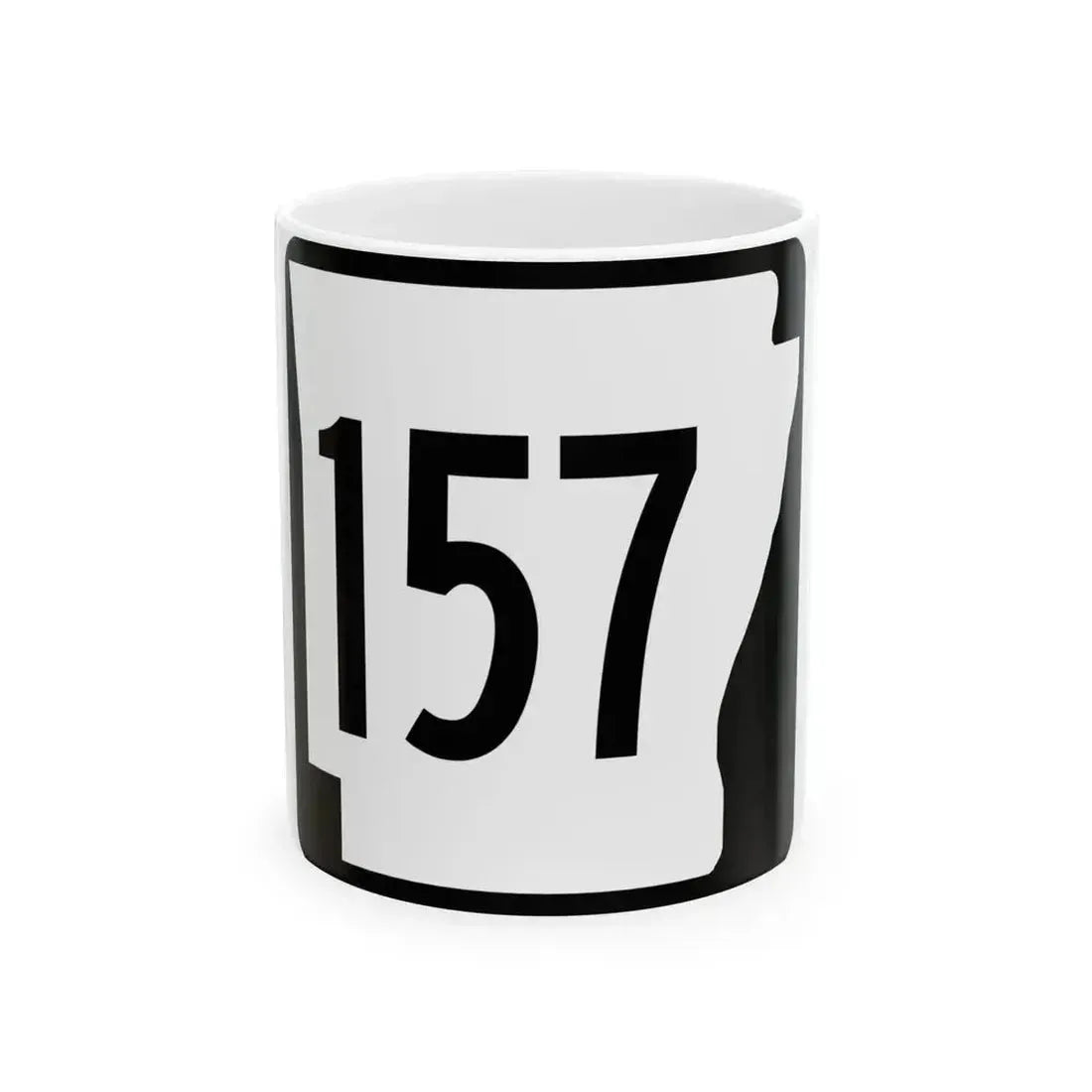 Arkansas 157 1970 (Arkansas) (Road Sign) White Coffee Mug 11oz - Go Mug Yourself