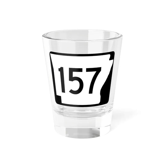Arkansas 157 (Arkansas) (Road Sign) Shot Glass 1.5oz 1.5oz - Go Mug Yourself