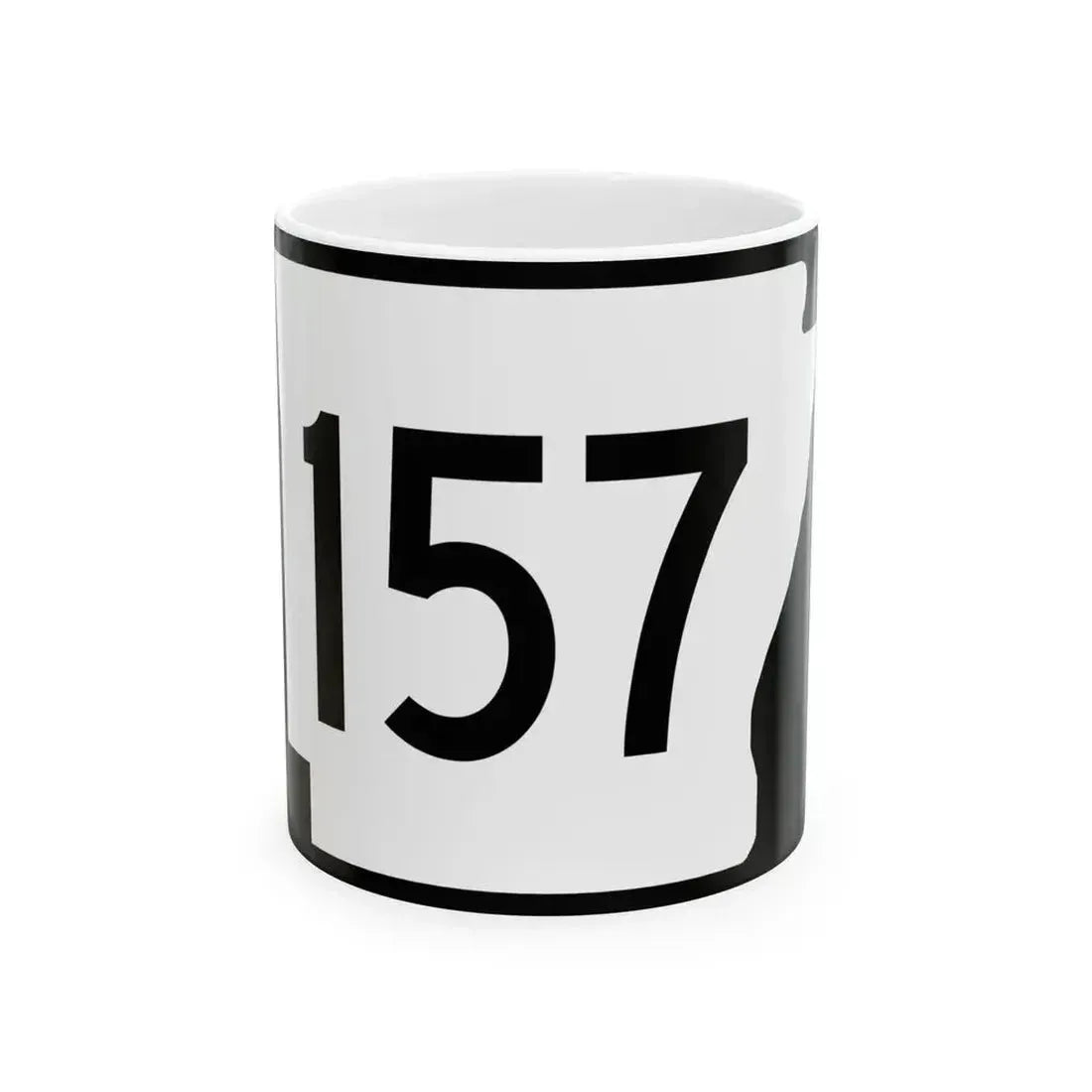 Arkansas 157 (Arkansas) (Road Sign) White Coffee Mug 11oz - Go Mug Yourself