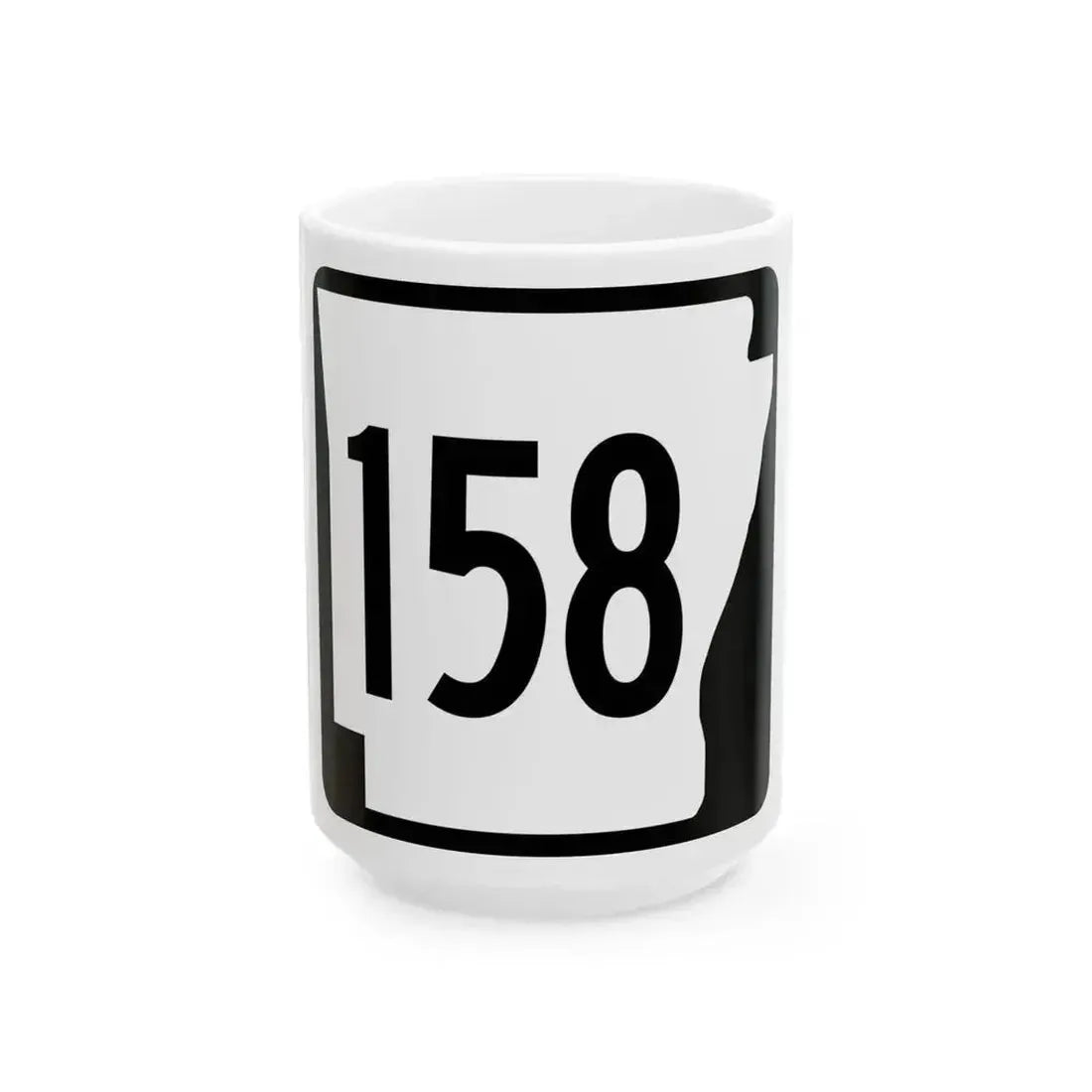Arkansas 158 1970 (Arkansas) (Road Sign) White Coffee Mug - Go Mug Yourself