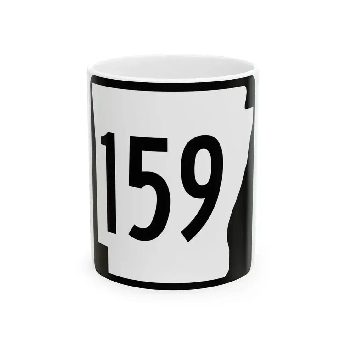 Arkansas 159 1970 (Arkansas) (Road Sign) White Coffee Mug 11oz - Go Mug Yourself
