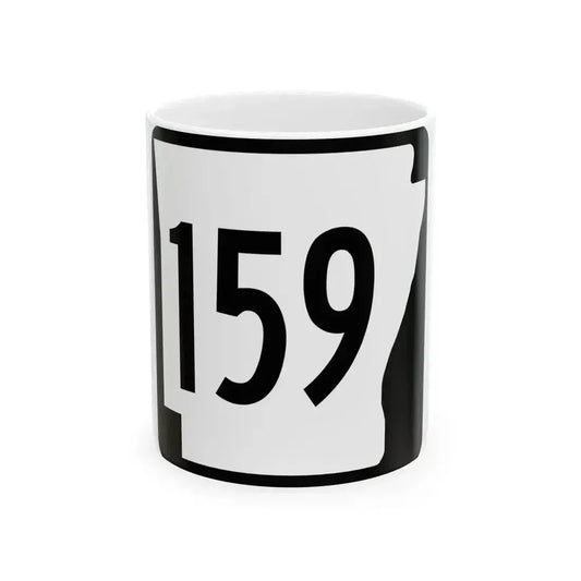 Arkansas 159 1970 (Arkansas) (Road Sign) White Coffee Mug 11oz - Go Mug Yourself