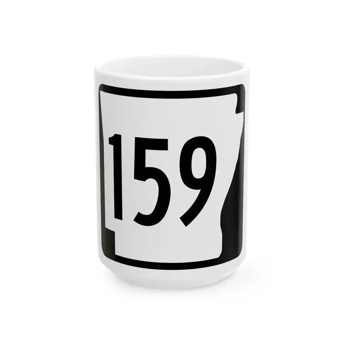 Arkansas 159 1970 (Arkansas) (Road Sign) White Coffee Mug - Go Mug Yourself