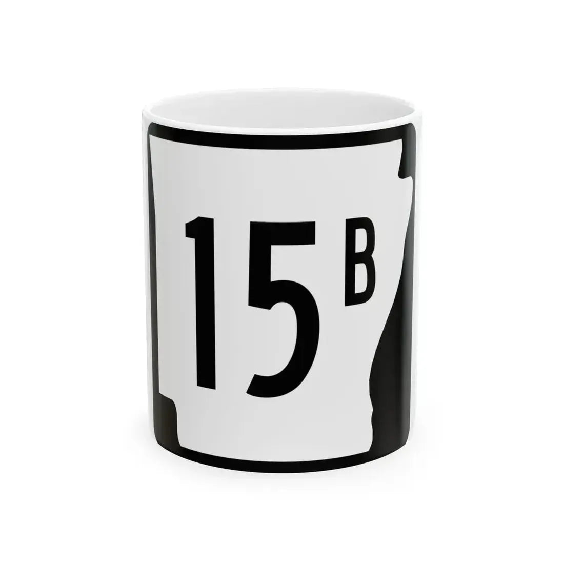 Arkansas 15B (Arkansas) (Road Sign) White Coffee Mug 11oz - Go Mug Yourself