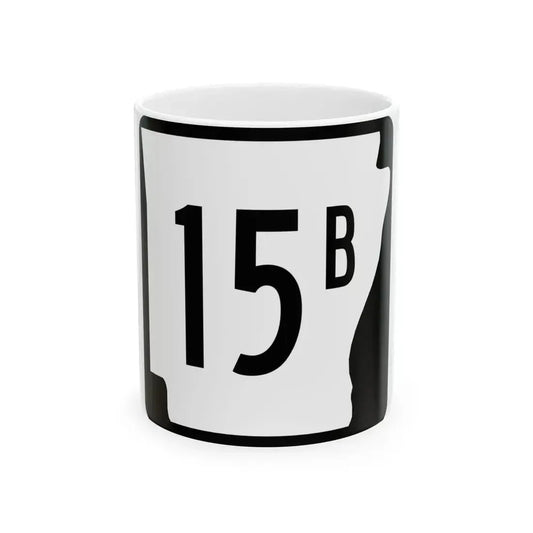 Arkansas 15B (Arkansas) (Road Sign) White Coffee Mug 11oz - Go Mug Yourself