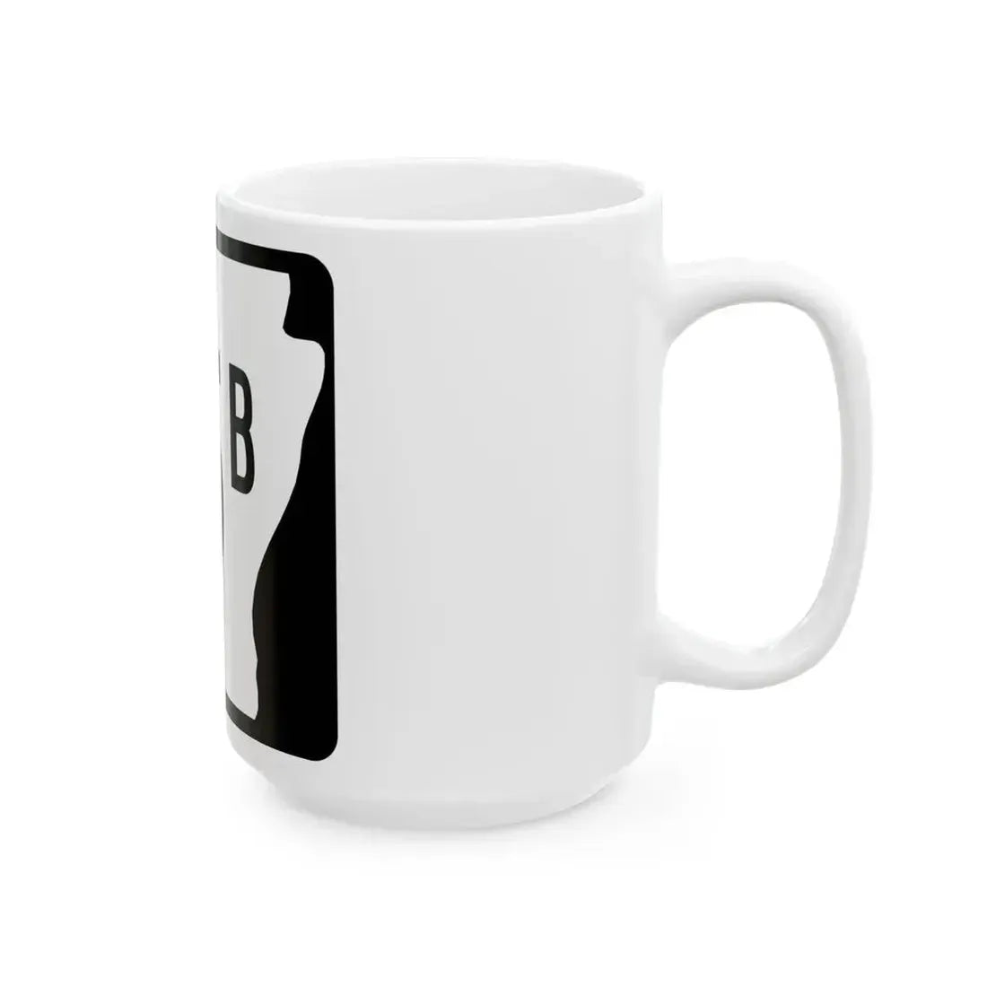 Arkansas 15B (Arkansas) (Road Sign) White Coffee Mug - Go Mug Yourself