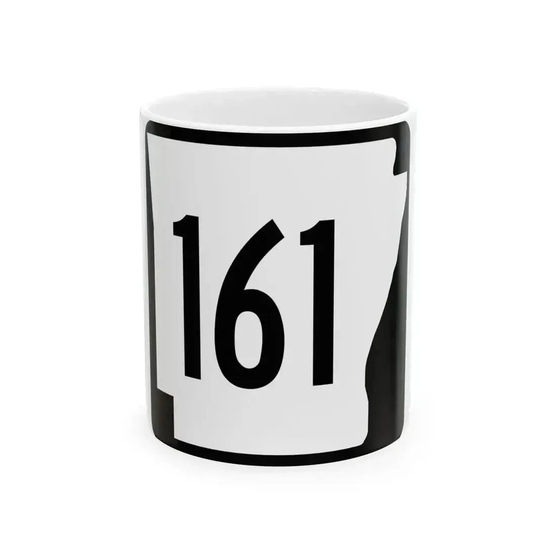 Arkansas 161 1970 (Arkansas) (Road Sign) White Coffee Mug 11oz - Go Mug Yourself