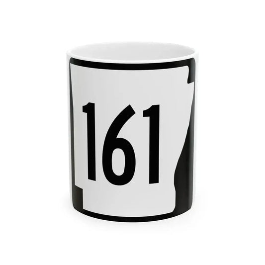 Arkansas 161 1970 (Arkansas) (Road Sign) White Coffee Mug 11oz - Go Mug Yourself