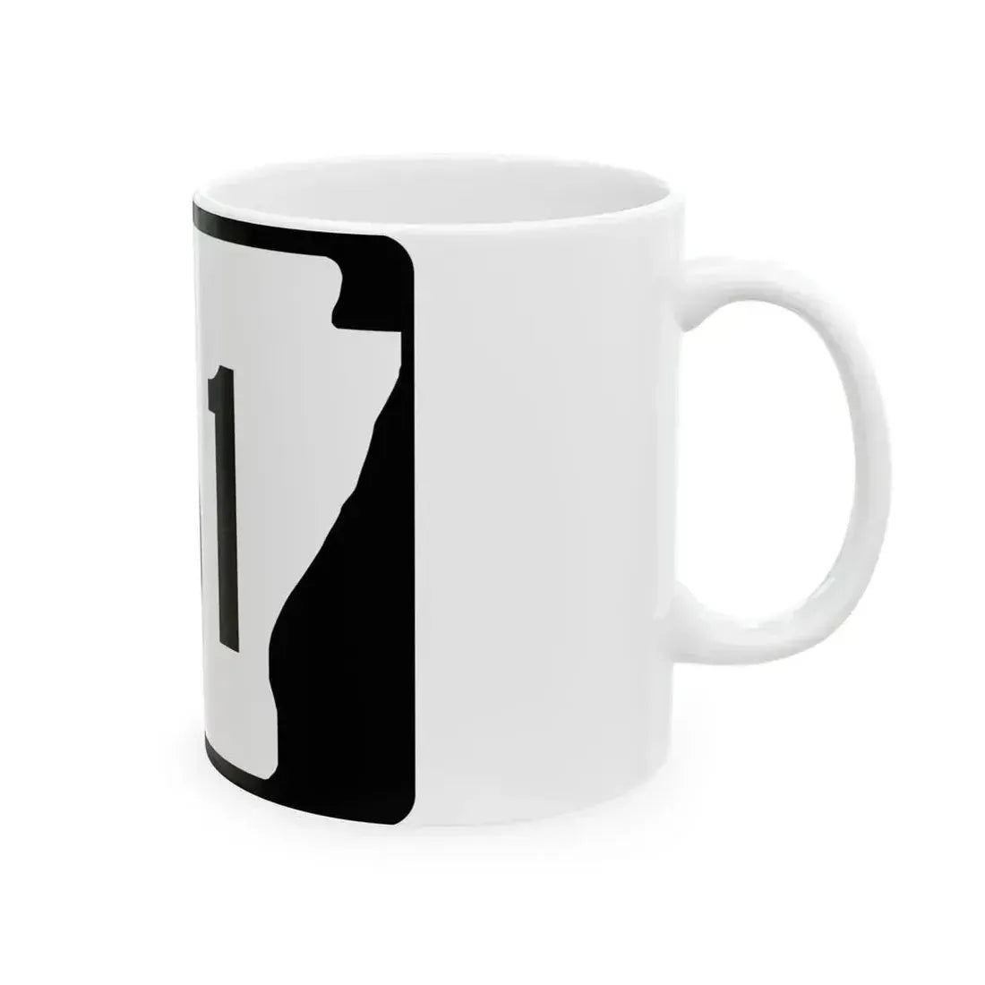 Arkansas 161 (Arkansas) (Road Sign) White Coffee Mug - Go Mug Yourself