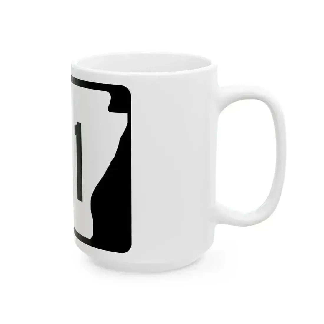 Arkansas 161 (Arkansas) (Road Sign) White Coffee Mug - Go Mug Yourself