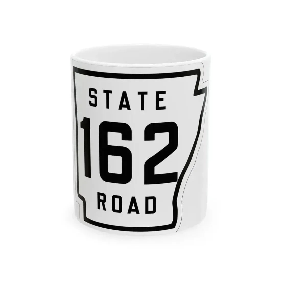Arkansas 162 1926 (Arkansas) (Road Sign) White Coffee Mug 11oz - Go Mug Yourself