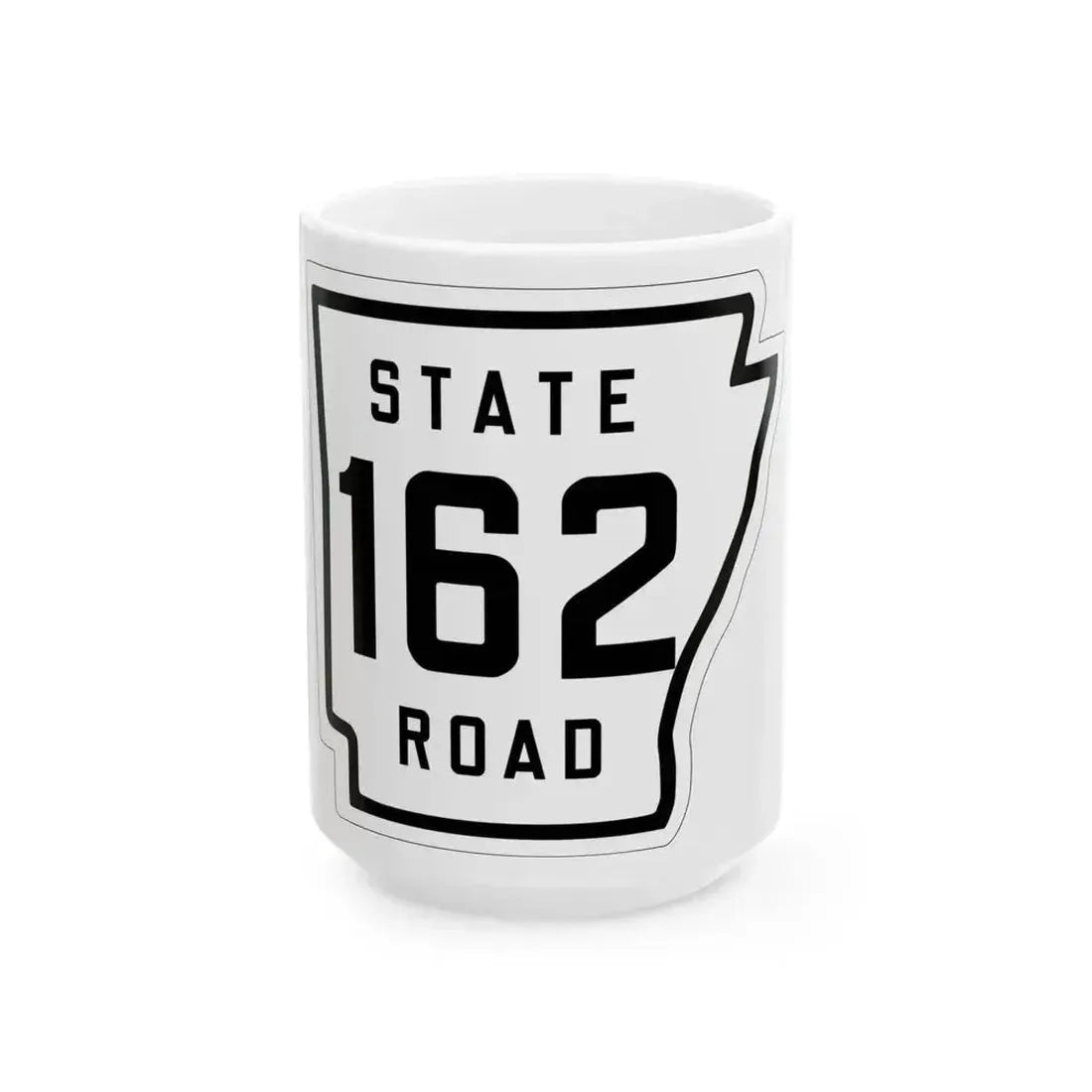 Arkansas 162 1926 (Arkansas) (Road Sign) White Coffee Mug 15oz - Go Mug Yourself