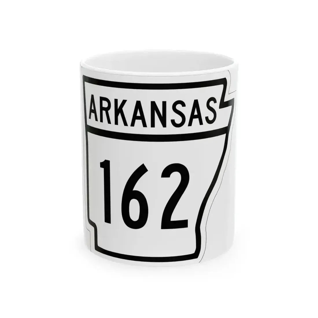 Arkansas 162 1948 (Arkansas) (Road Sign) White Coffee Mug - Go Mug Yourself