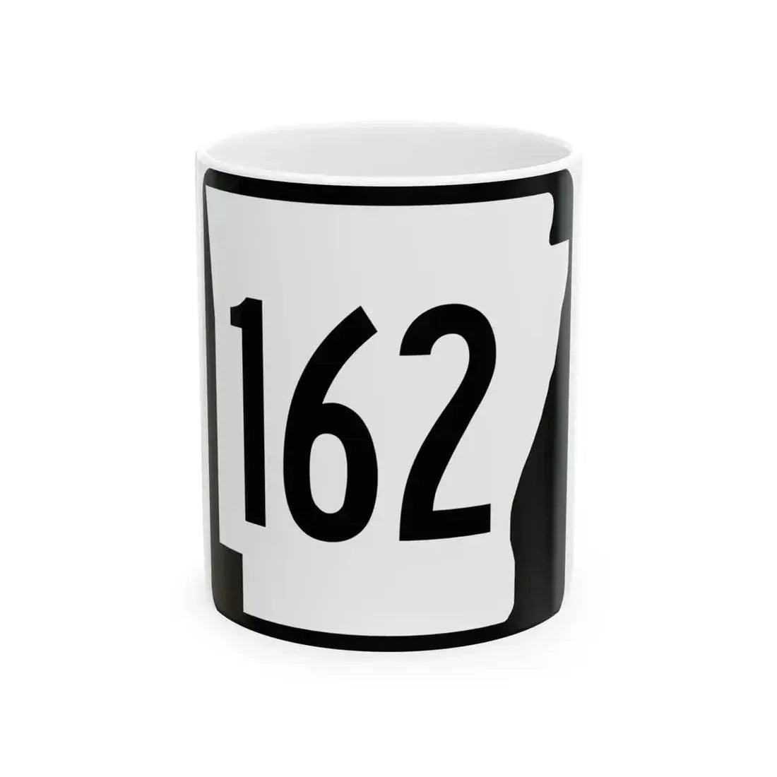 Arkansas 162 1970 (Arkansas) (Road Sign) White Coffee Mug 11oz - Go Mug Yourself