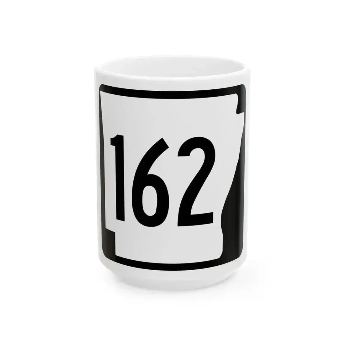 Arkansas 162 1970 (Arkansas) (Road Sign) White Coffee Mug 15oz - Go Mug Yourself