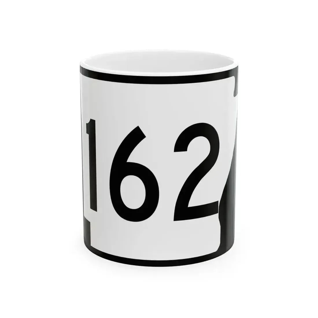 Arkansas 162 (Arkansas) (Road Sign) White Coffee Mug 11oz - Go Mug Yourself