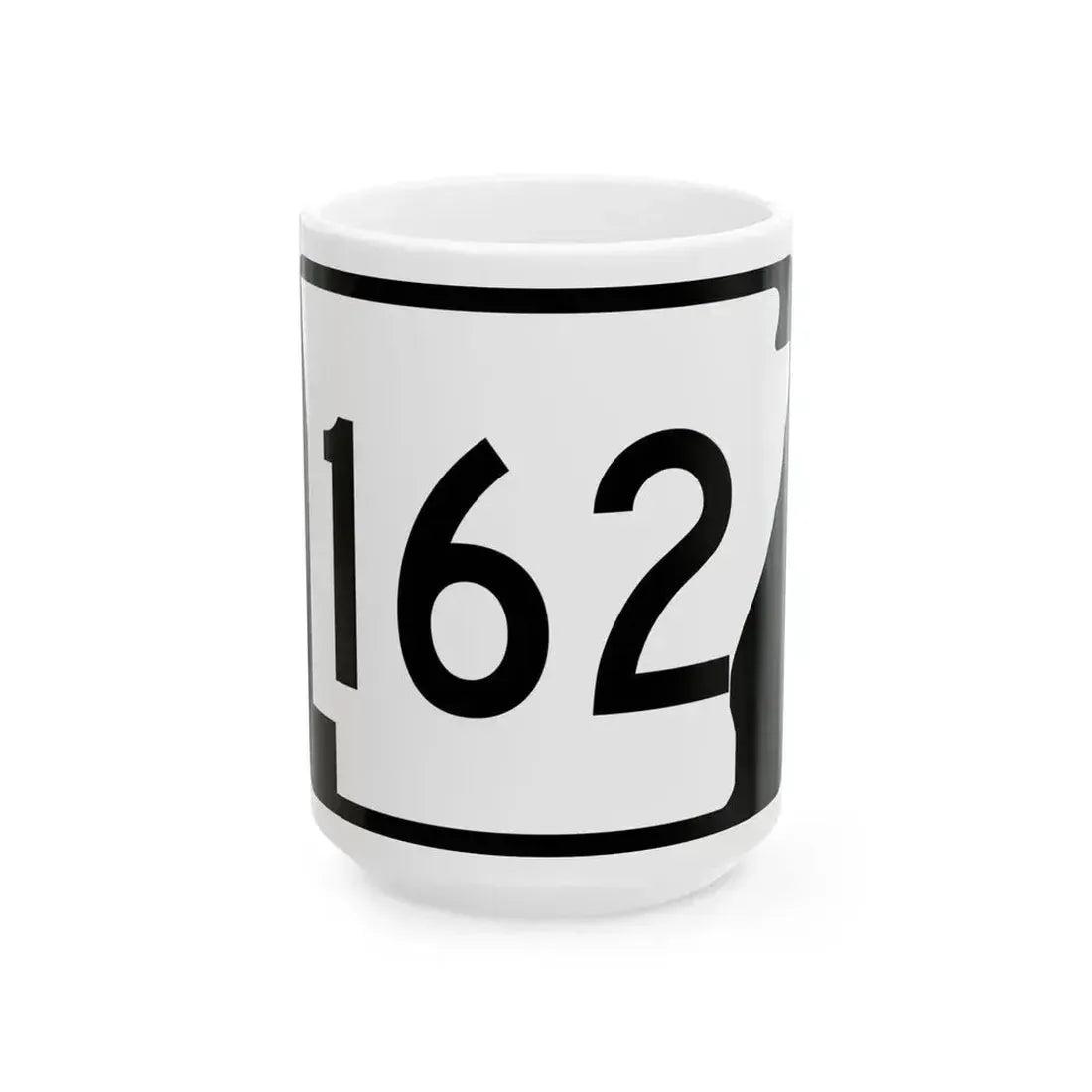 Arkansas 162 (Arkansas) (Road Sign) White Coffee Mug 15oz - Go Mug Yourself