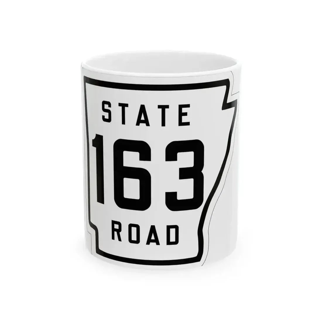 Arkansas 163 1926 (Arkansas) (Road Sign) White Coffee Mug 11oz - Go Mug Yourself