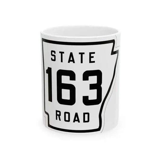 Arkansas 163 1926 (Arkansas) (Road Sign) White Coffee Mug 11oz - Go Mug Yourself