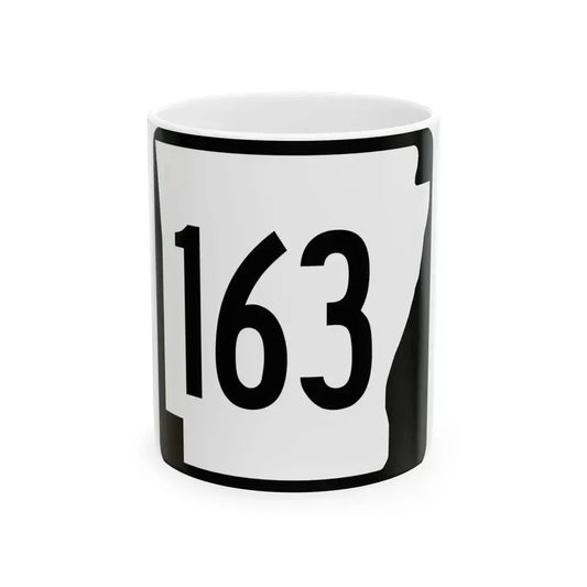 Arkansas 163 1970 (Arkansas) (Road Sign) White Coffee Mug 11oz - Go Mug Yourself