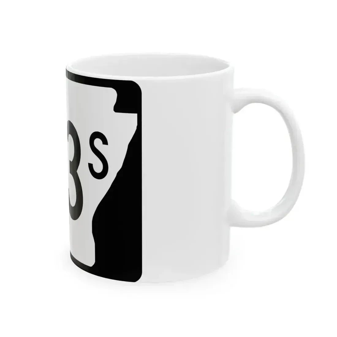 Arkansas 163S (Arkansas) (Road Sign) White Coffee Mug - Go Mug Yourself