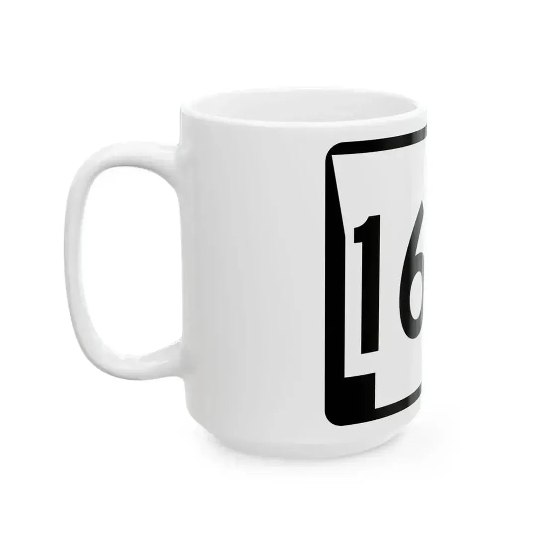 Arkansas 163S (Arkansas) (Road Sign) White Coffee Mug - Go Mug Yourself