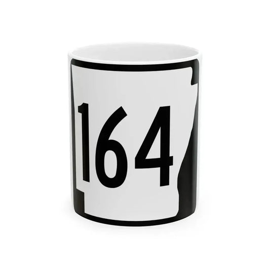 Arkansas 164 1970 (Arkansas) (Road Sign) White Coffee Mug 11oz - Go Mug Yourself